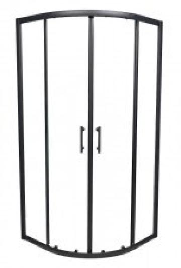 Cabina de dus semirotunda Sanotechnik Elite Ecoblack RT80B