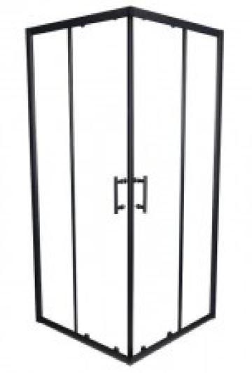 Cabina de dus semirotunda Sanotechnik Elite Ecoblack RT90B