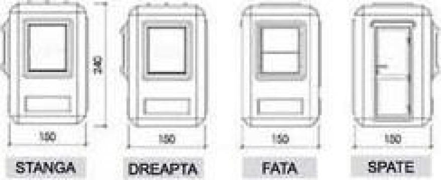 Cabine de paza dimensiuni 1,500-1,500-2,400 metri