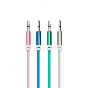 Cablu AUX Delight - fisa jack 3,5 mm, invelis silicon