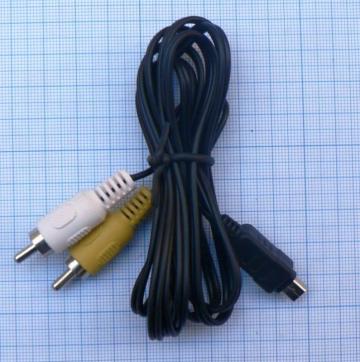 Cablu AV 2 RCA tata - Olympus 12 pini, 1.4m