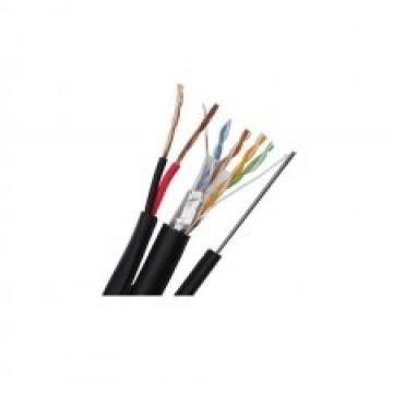 Cablu FTP siamez Cat 5E 2x0.75mm + sufa Q5+ / rola 305 ml