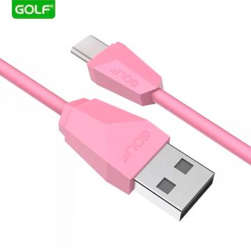 Cablu USB Type-C Golf GC-27t Diamond Sync roz