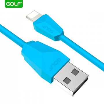 Cablu USB iPhone Lightning Golf GC-27i Diamond Sync albastru