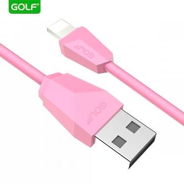 Cablu USB iPhone Lightning incarcare si date, roz