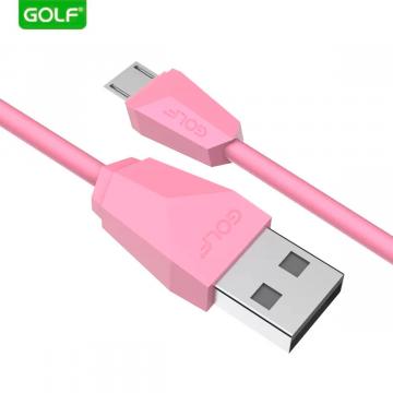 Cablu USB microUSB Golf GC-27m Diamond Sync roz
