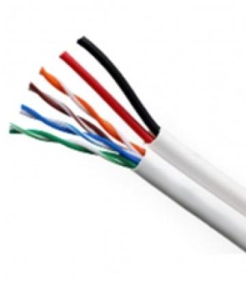 Cablu UTP siamez Cat 5E + 2x0.75 Q5+