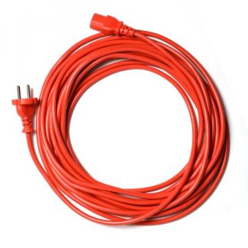Cablu alimentare rosu 12 m cu mufa de conectare