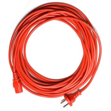 Cablu alimentare rosu 15 m cu mufa de conectare