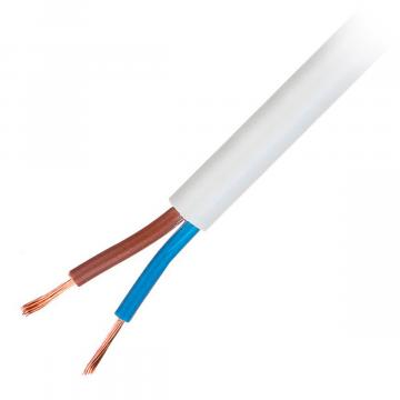 Cablu bifilar dubluizolat 2 x 1 mm MYYUP, rola 100 metri