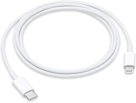 Cablu de date Apple MM0A3ZM/A, Lightning to USB-C, 1m, Alb