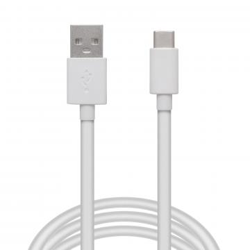 Cablu de date - USB Tip-C - alb - 2m