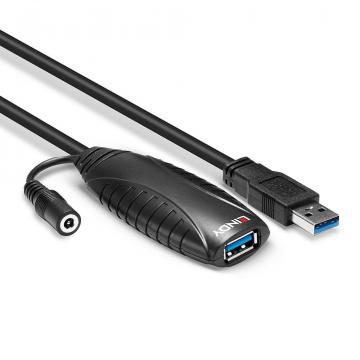 Cablu extensie USB 3.0 Activ Lindy 10m