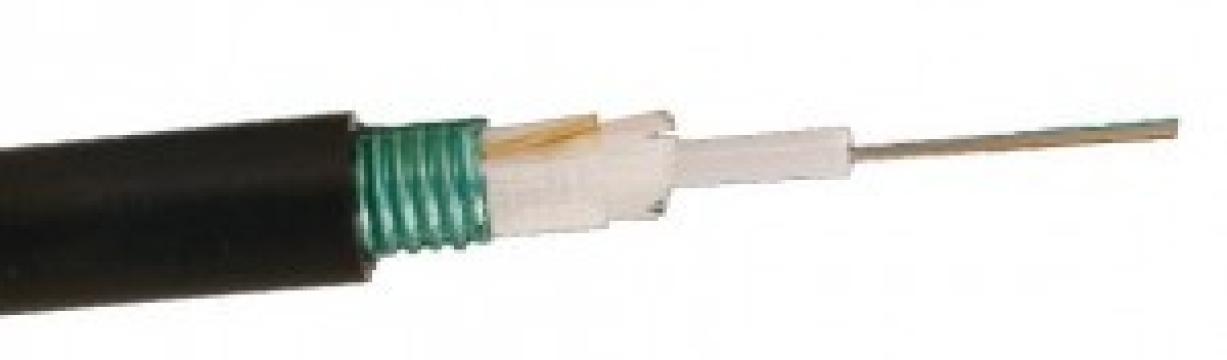 Cablu fibra optica armata metalic 8 fibre 1800N 60kg/km / ml