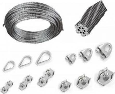 Cablu inox 1mm , 2mm, 3mm, 4mm, 5mm, 6mm