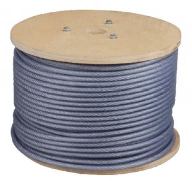 Cablu otel zincat plastifiat / 3-4.5mm - 200m