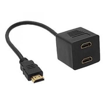 Cablu splitter HDMI tata la 2 X HDMI mama