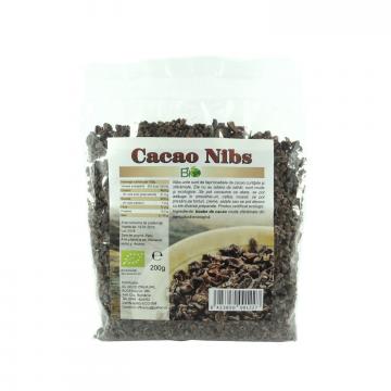 Cacao nibs crude, Raw Bio 200g