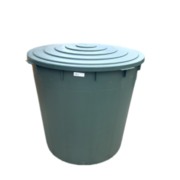 Cada Mastellone 500 L, verde, din plastic, cu capac