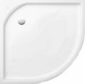 Cadita dus ceramica 90x90x5,5cm semirotunda