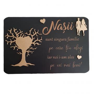 Cadou personalizat nasi de cununie, 20x30 cm