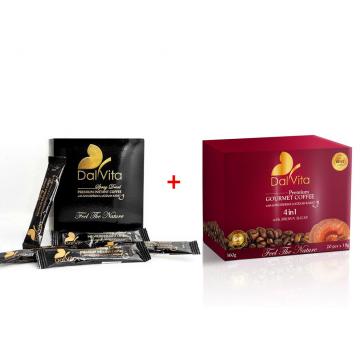 Cafea Black coffee Dalvita+Gano Cafe 4in1 Dalvita Gourmet