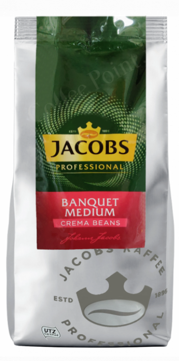 Cafea boabe Jacobs Crema Banquet Medium 1 kg