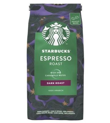 Cafea boabe Starbucks Espresso Roast Dark Roast 200g