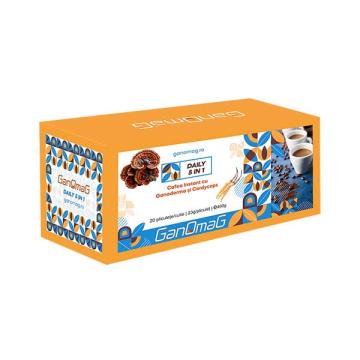 Cafea cu ganoderma si cordyceps daily 5in1