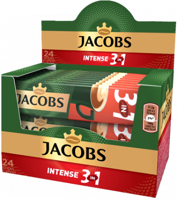 Cafea instant plic Jacobs 3 in 1 Intense Mix 24 buc