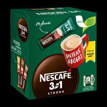 Cafea instant plic Nescafe 3 in 1 Strong 24x15 g