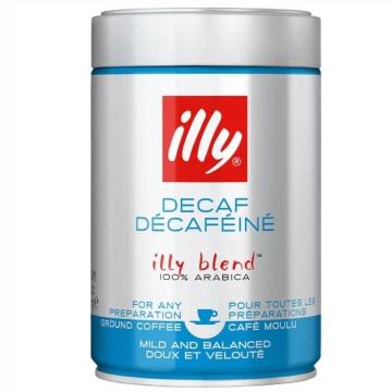 Cafea macinata Illy Decaffeinated 250g (cutie metalica)