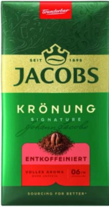 Cafea macinata, Jacobs Kronung fara cofeina, 500 gr