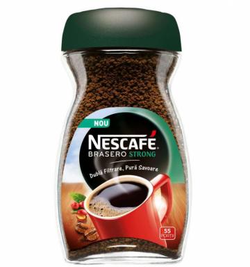 Cafea solubila Instant bo. Nescafe Brasero Strong 100g