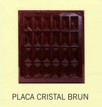 Cahle teracota Stalp + placa Cristal Brun