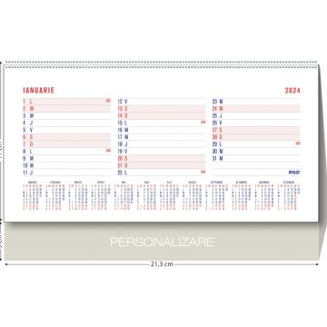 Calendar de birou triptic