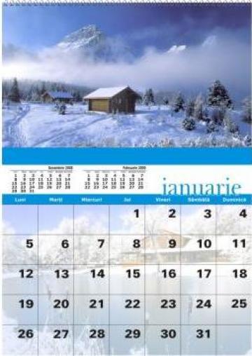 Calendar perete personalizat 2009