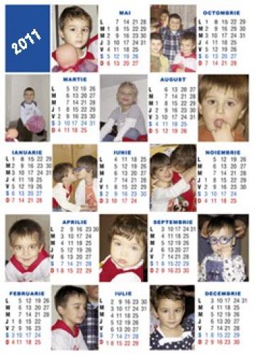 Calendar personalizat de perete CALP020