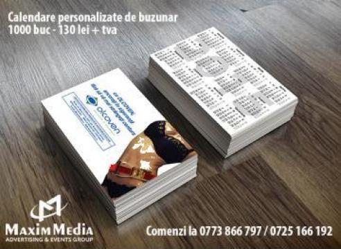 Calendare de buzunar personalizate set 1000 buc.