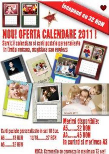 Calendare personalizate cu design elegant pe hartie foto