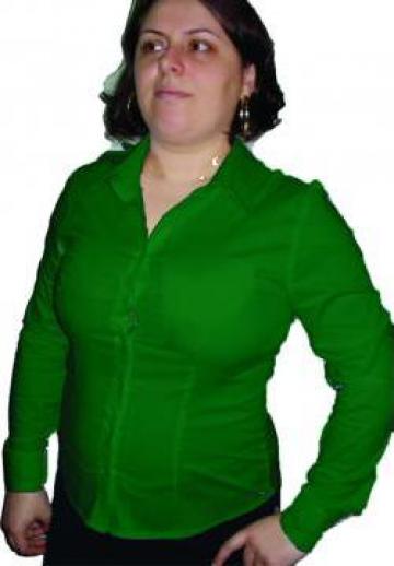 Camasa dama cu maneca lunga verde