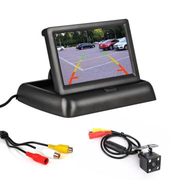 Camera auto video marsarier cu 4 LED si monitor LCD pliabil