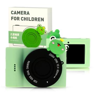 Camera foto copii C5 48Mpx cu ecran tactil, Frog/Kitty