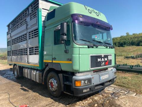 Camion MAN Silent 19463 + remorca transport animale vii