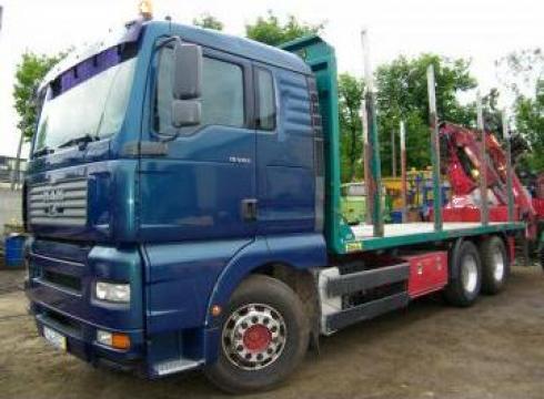 Camion Man cu macara + remorca racoante