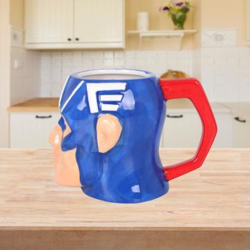 Cana ceramica 3D Captain America - 410 ml