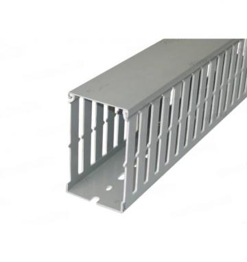 Canal cablu perforat slitat Elettrocanali 40x100mm gri