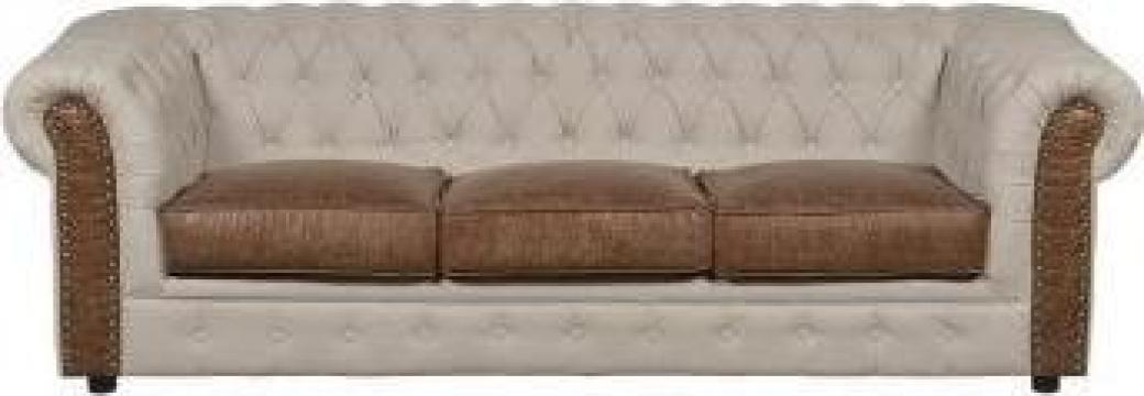 Canapea Beige 3 locuri