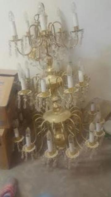 Candelabru Cristal De Bohemia