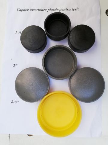 Capace plastic tevi 1/2", 1"